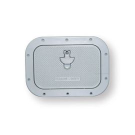 Θυρίδα Ελέγχου Αλουμινίου Λευκή 27X37Cm