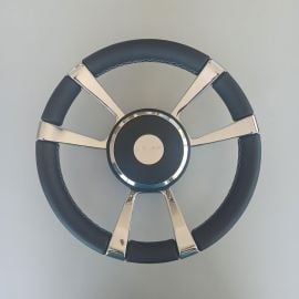 Τιμόνι Gussi 012 Μαύρο - Δέρμα