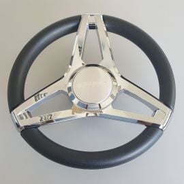 Τιμόνι Gussi Molino Μαύρο - Χρωμέ