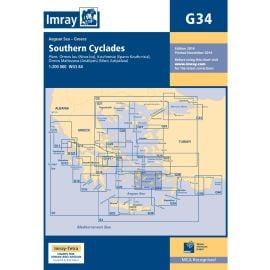 Χάρτης Ναυσιπλοΐας Imray G34 - Νότιες Κυκλάδες Ανατολική Πλευρά