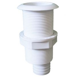 Υδρορροή Πλαστική για Μετατοπισμένο Σωλήνα , 1 1/2" - Ø 31 mm - 11.7 cm - Λευκό
